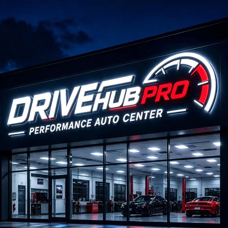 Özel LED Işıklı Harf Tabelası  - Auto Repair Shop Logo incelemesi ve fiyatı