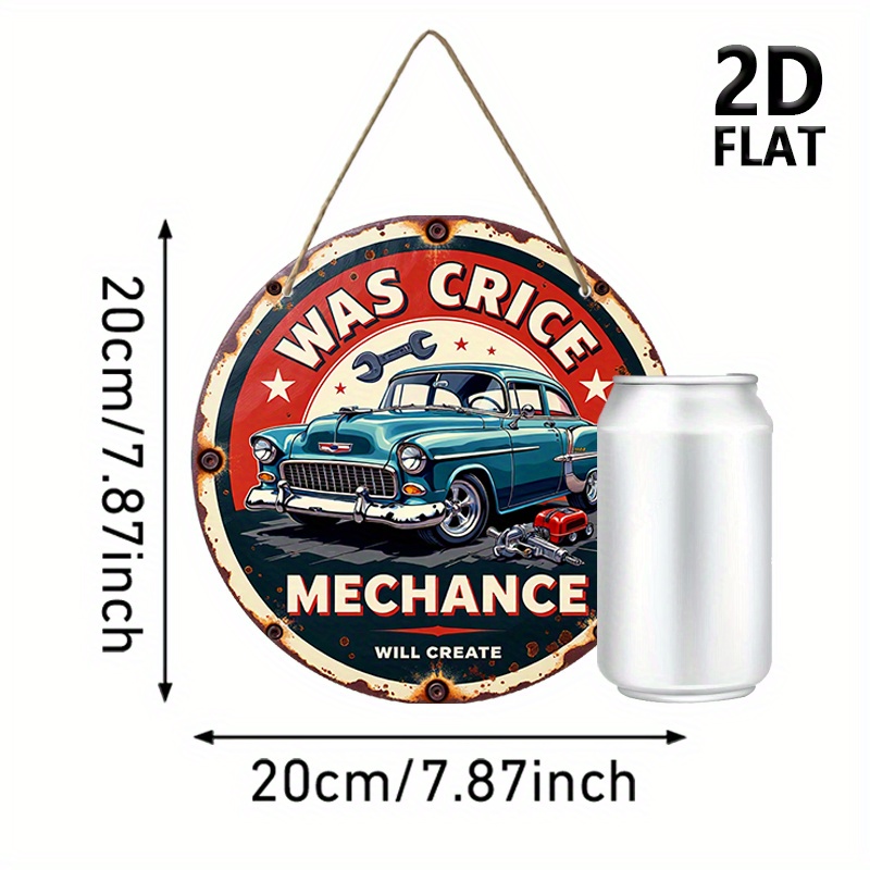 2D düzlem, retro oto tamirhane - Auto Repair Shop Logo incelemesi ve fiyatı
