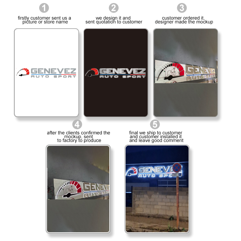 Özel 3D Işıklı Metal Harf Tabe - Auto Repair Shop Logo incelemesi ve fiyatı