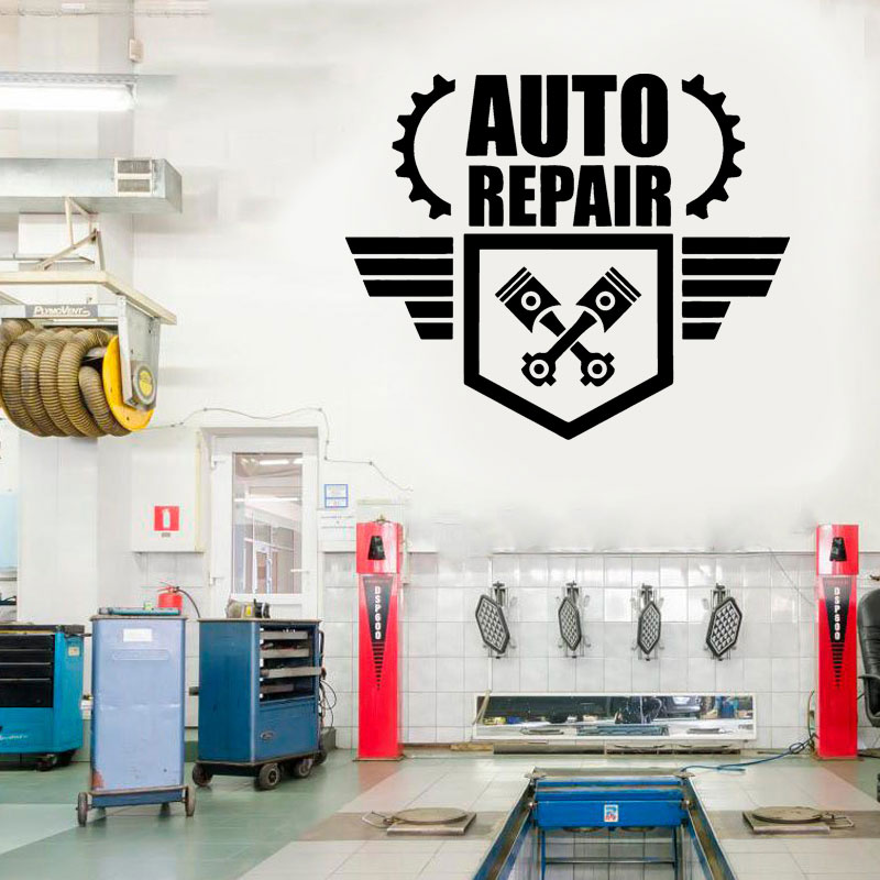 Oto Tamir Duvar Çıkartması Ara - Auto Repair Shop Logo incelemesi ve fiyatı